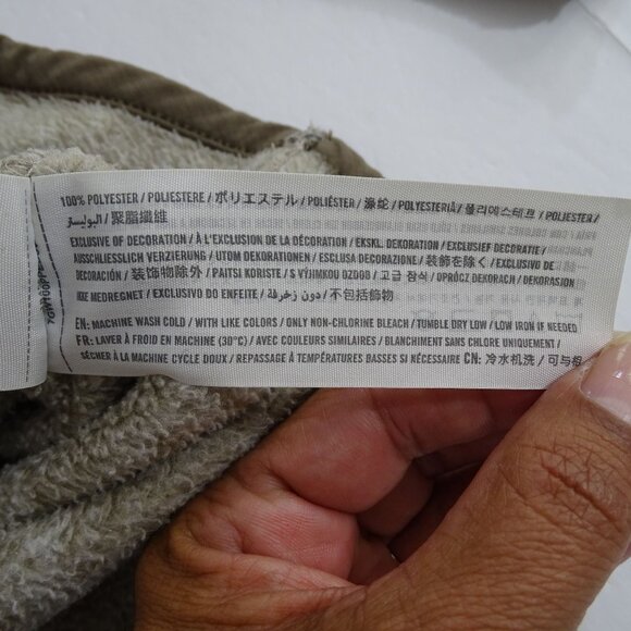 Abercrombie and Fitch Half Zip Pullover Jacket Men Size M Brown Taupe Tan - Picture 7 of 11